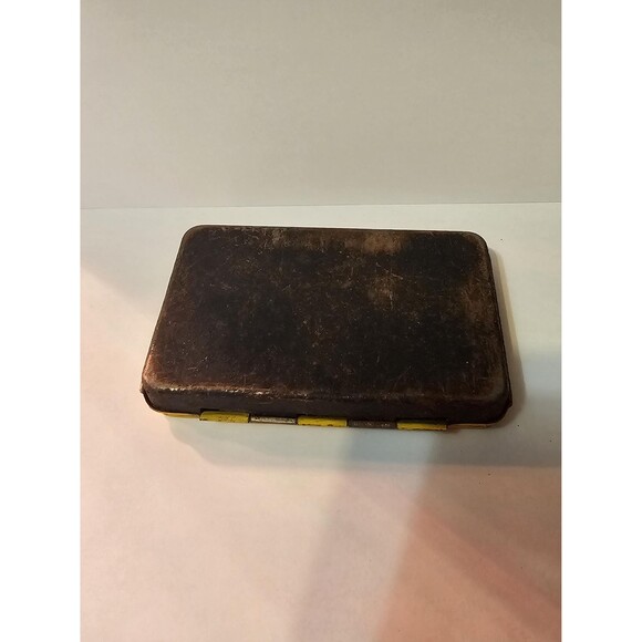 Collectible Vintage Superior Redtop Solid Rubber Dates Stamp Empty Tin Antique - Picture 4 of 4